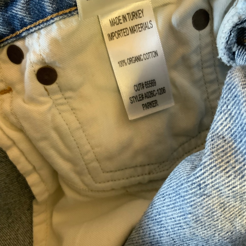 AGOLDE Parker Cut Off Jean Shorts - Picture 9 of 9